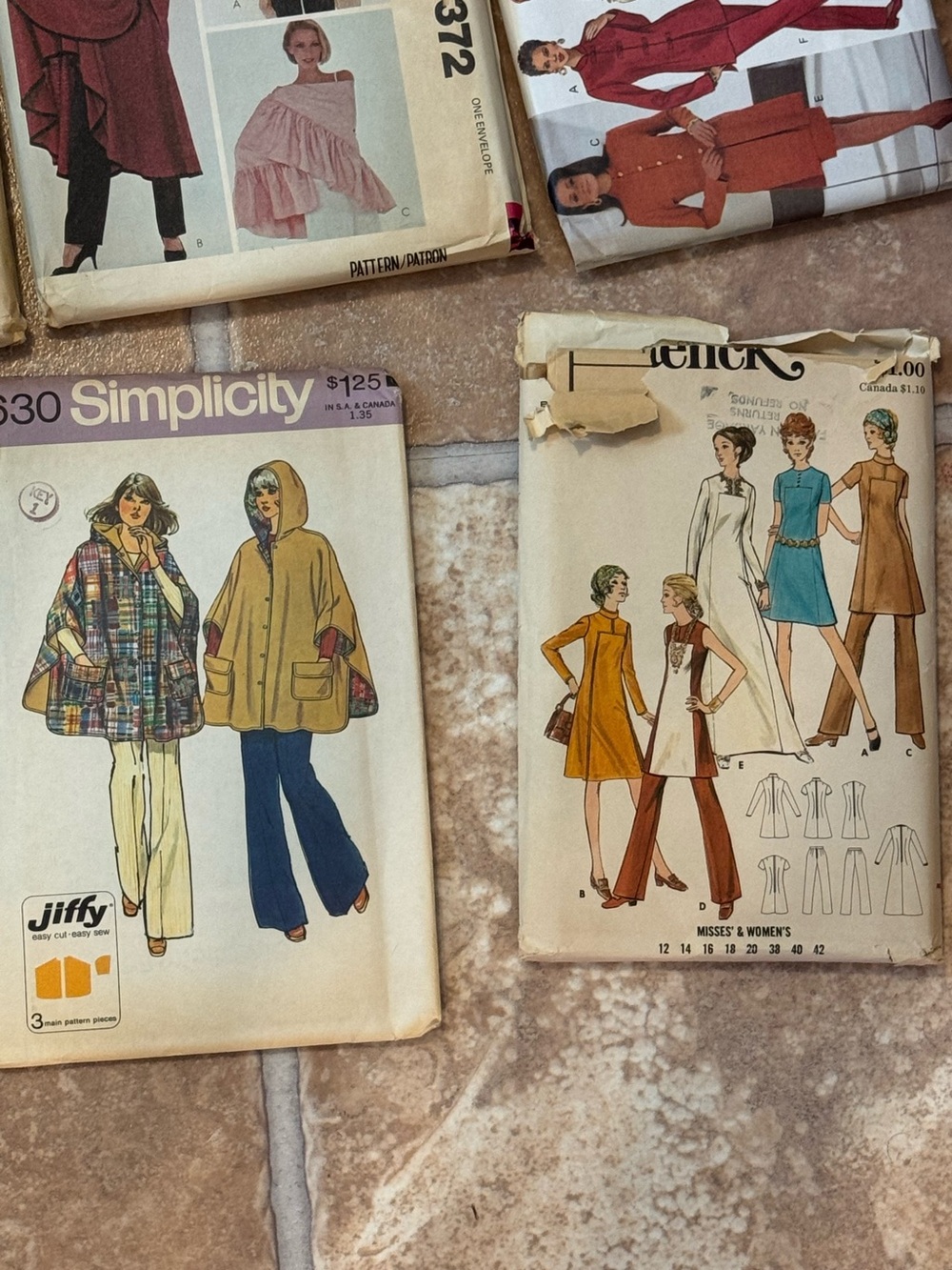 9.2lb 58ct VTG Asst. Sewing Patterns McCalls Butterick Simplicity Avon Cut/Uncut - Picture 11 of 16